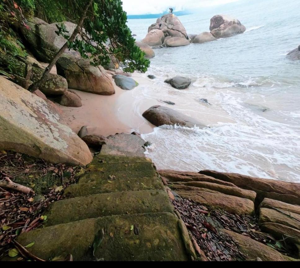 Appartamento Linda Cobertura Duplex, Pé Na Areia,Vista Linda. Caraguatatuba Esterno foto